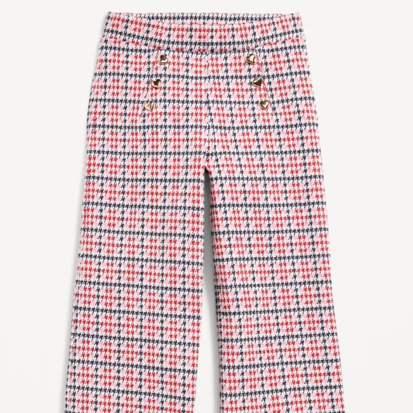 Old Navy Pants - Old Navy high waisted Sailor pull on pants houndstooth